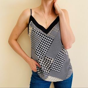New Calvin Klein Patchwork-Print Camisole top